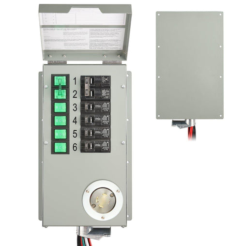 Nature's Generator Powerhouse Power Transfer Switch Front Back View