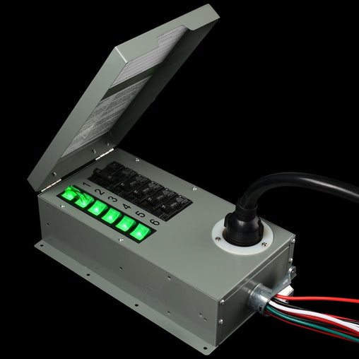 Nature's Generator Powerhouse Power Transfer Switch Illuminated