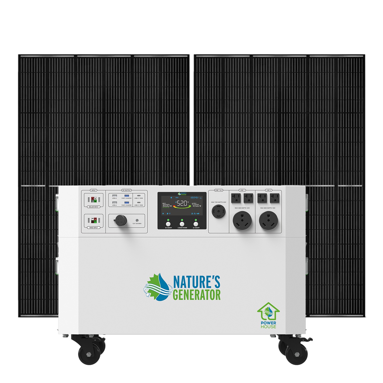Product - Nature's Generator Powerhouse Solar Generator Front