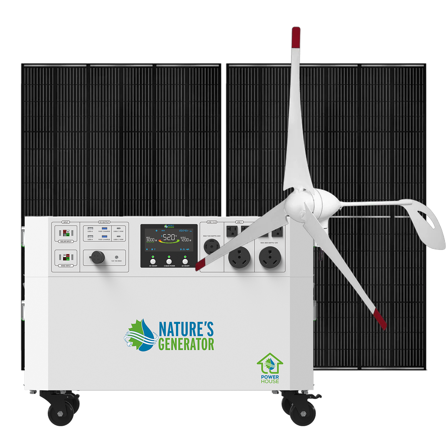 Product - Nature's Generator Powerhouse Solar and Wind Generator