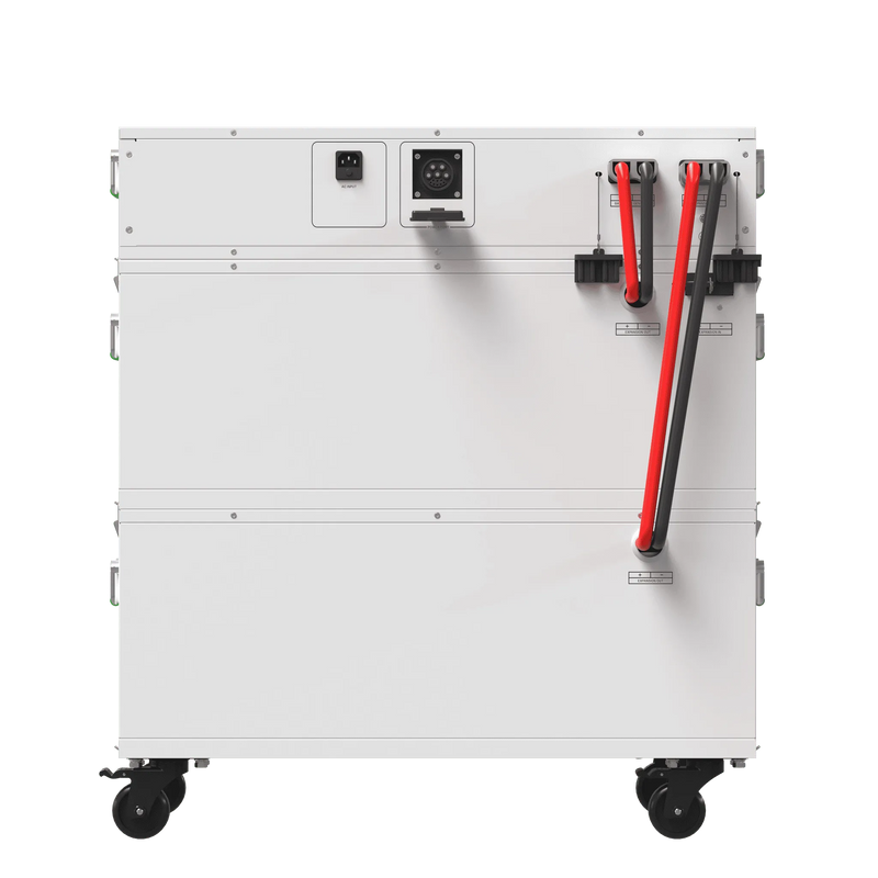 Powerhouse Help Center - Product_White industrial battery pack with red and black cables on a white background 10