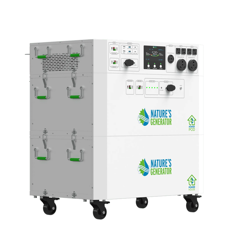 Powerhouse Help Center - Product_Portable power station with 'Nature's Generator' branding on a white background 8