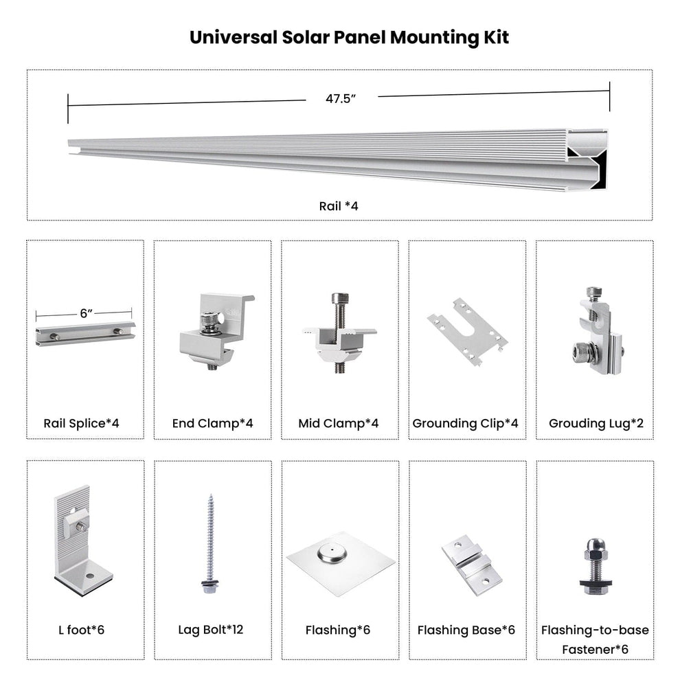 Universal Solar Panel Mount | Home Solar Panels | Nature's Generator