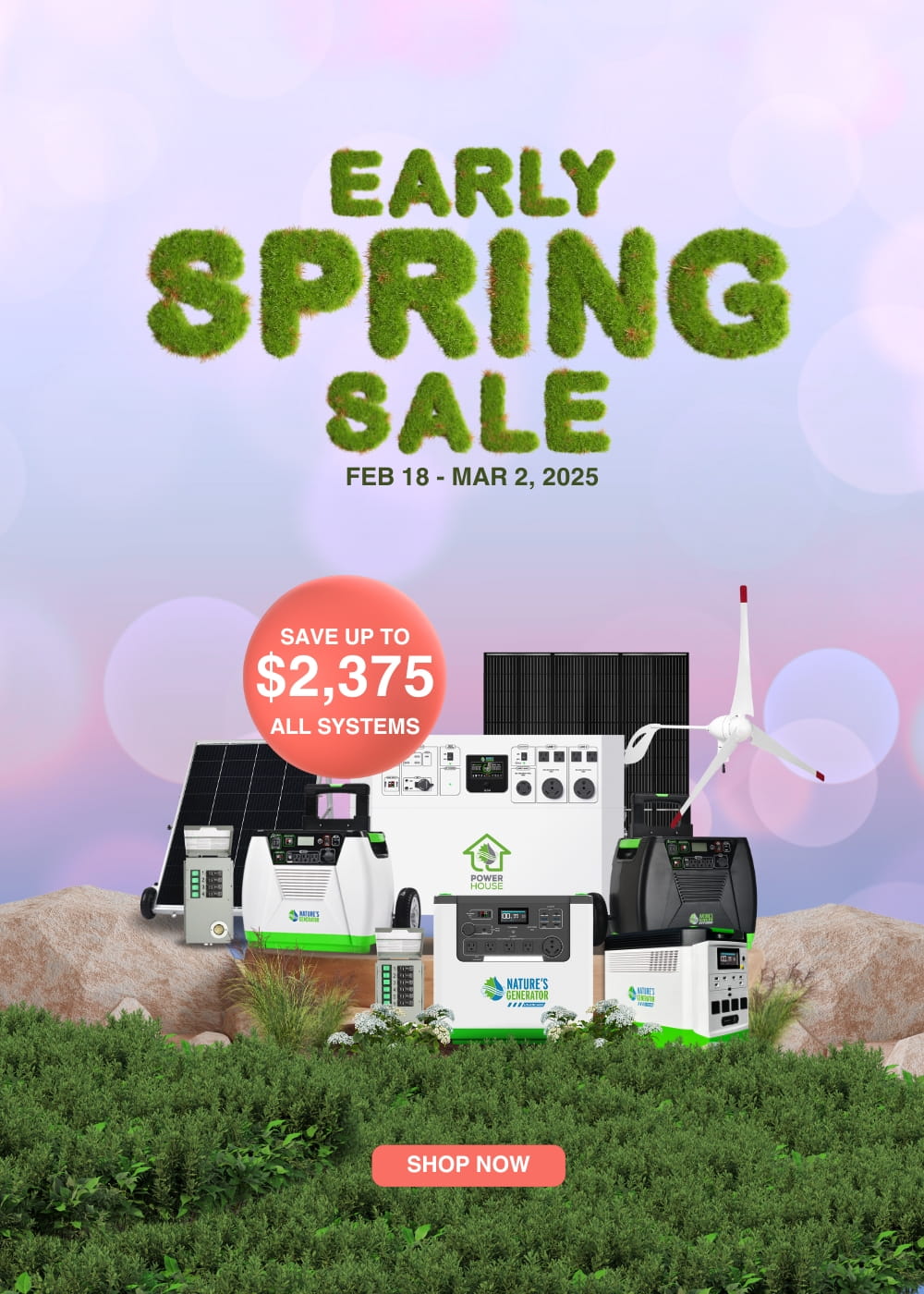 Nature's Generator Early Spring Sale