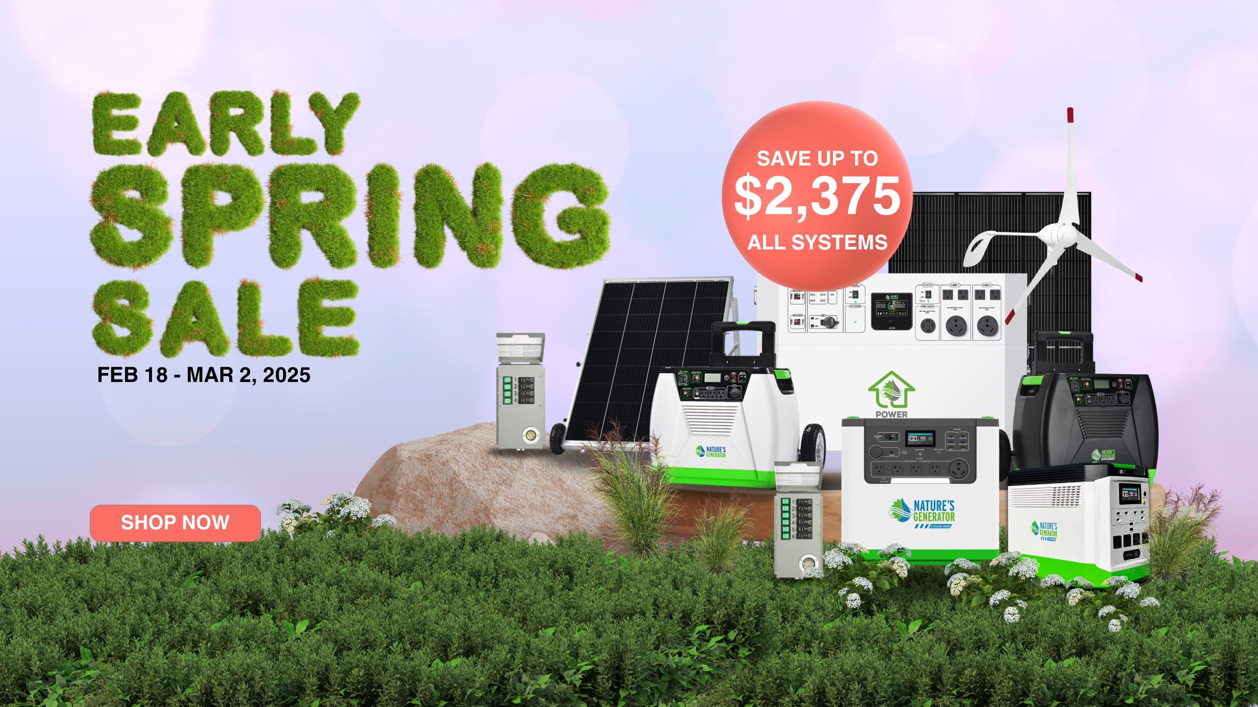 Nature's Generator Early Spring Sale