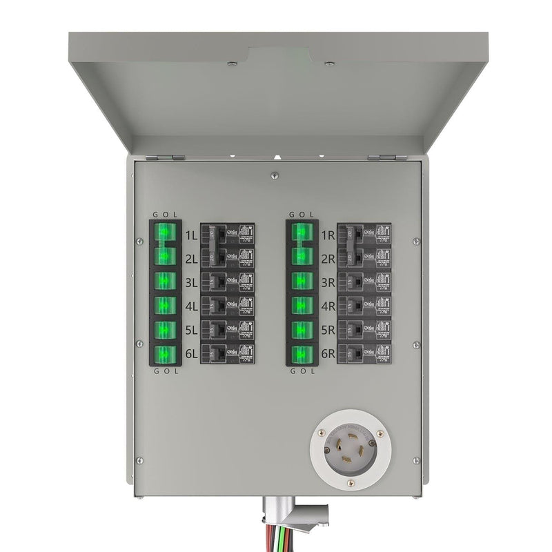 12-Circuit 120/240V 30A Non-Automatic Transfer Switch - Product - Nature's Generator 12 - Circuit 120/240V 30A Non - Automatic Power Transfer Switch - Nature's Generator 3