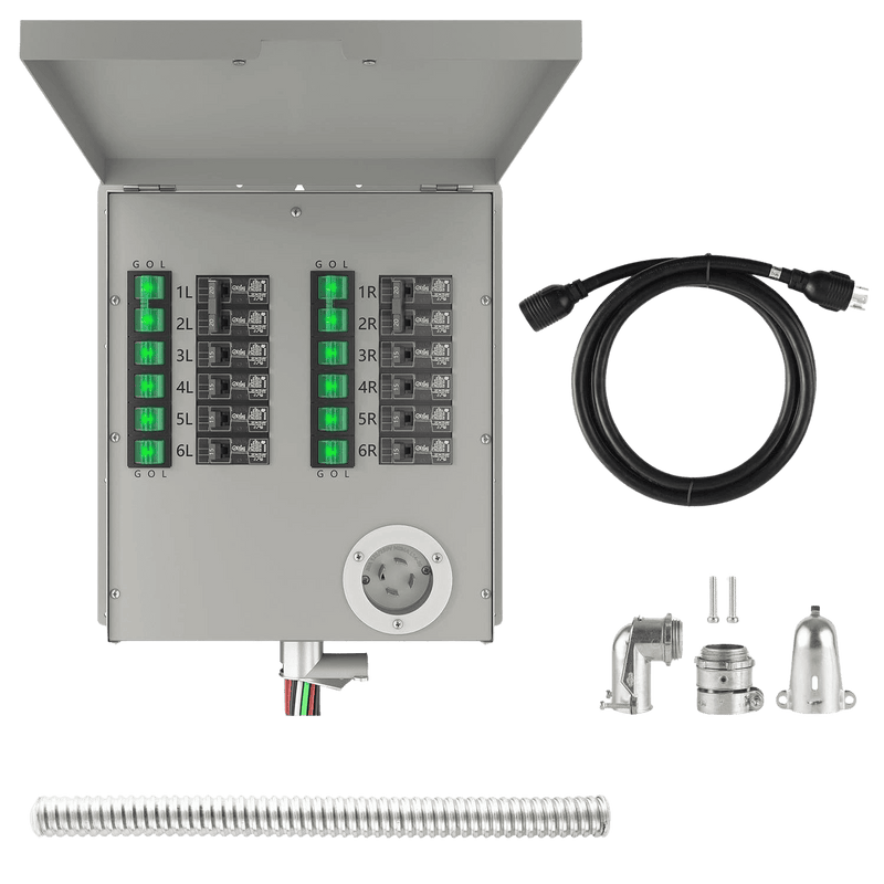 12-Circuit 120/240V 30A Non-Automatic Transfer Switch - Product - Nature's Generator 12 - Circuit 120/240V 30A Non - Automatic Power Transfer Switch - Nature's Generator 1