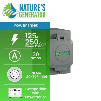 Nature's Generator 30A Power Inlet Box - Nature's Generator