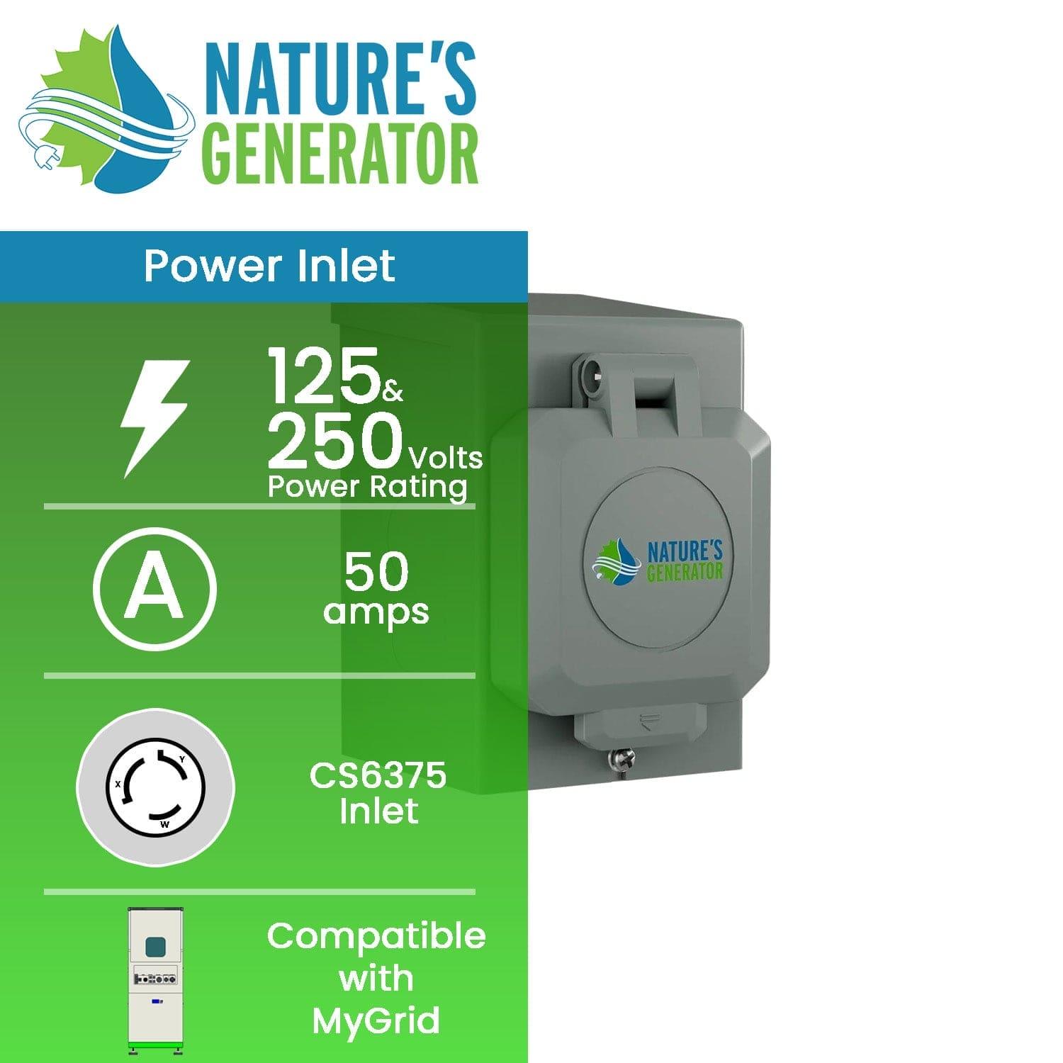 Nature's Generator 50A Power Inlet Box - Nature's Generator