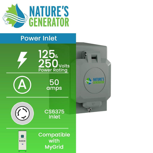Nature's Generator 50A Power Inlet Box - Nature's Generator