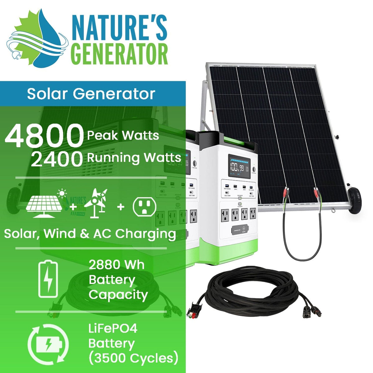 Nature's Generator Lithium 1800 Platinum - Nature's Generator