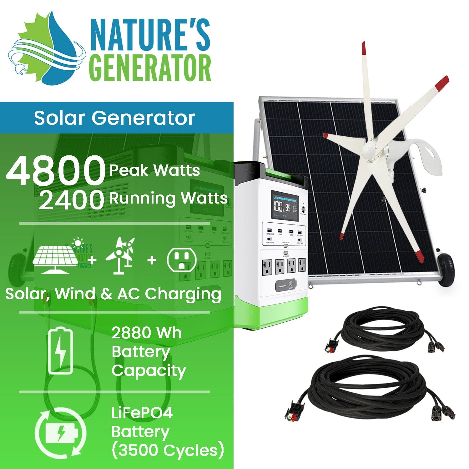 Nature's Generator Lithium 1800 Platinum WE - Nature's Generator