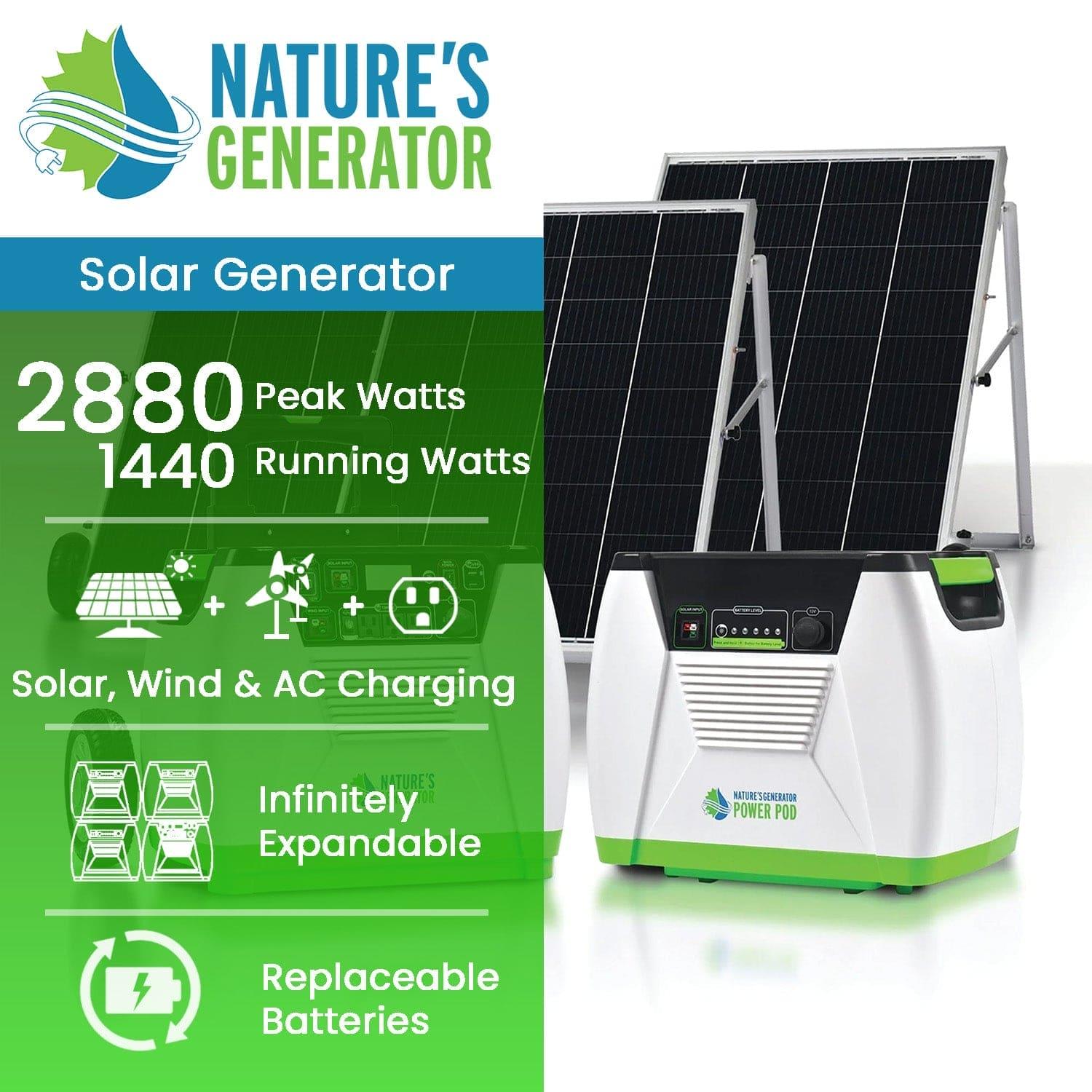Nature’s Generator Platinum System | 1800 Watt Solar Generator