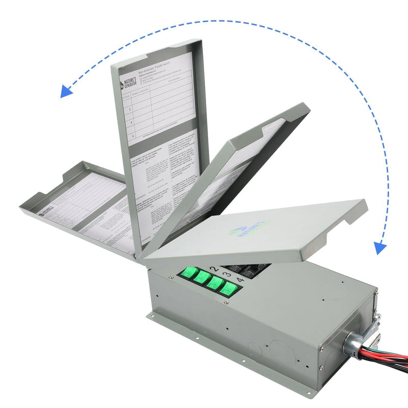 120V 15A 4-Circuit Non-Automatic Transfer Switch - Product - Nature's Generator Power Transfer Switch Kit - Nature's Generator 5
