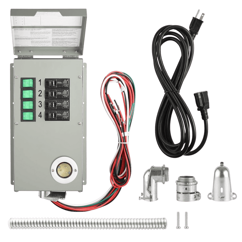 120V 15A 4-Circuit Non-Automatic Transfer Switch - Product - Nature's Generator Power Transfer Switch Kit - Nature's Generator 1