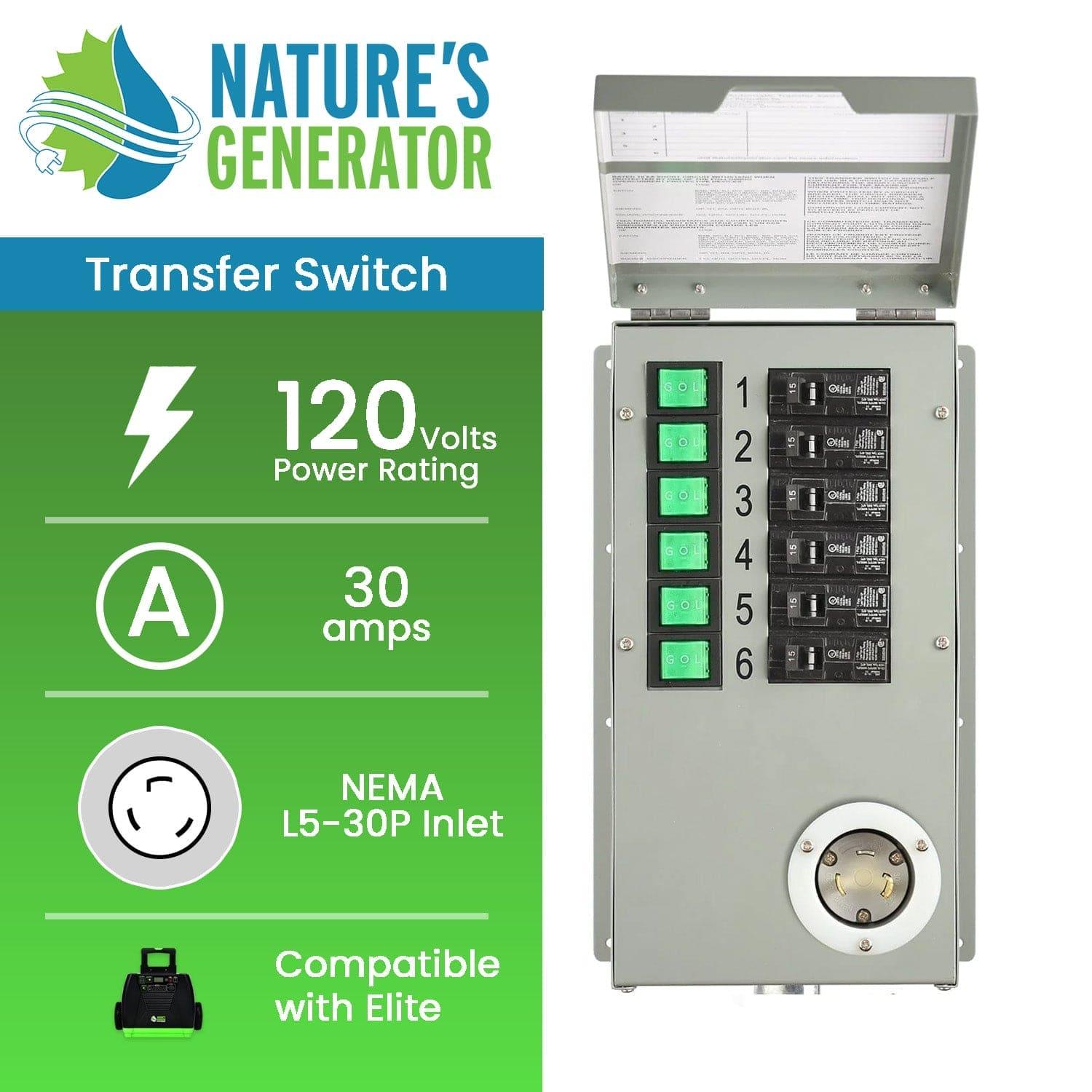 Nature's Generator Lithium 1800 Accessories