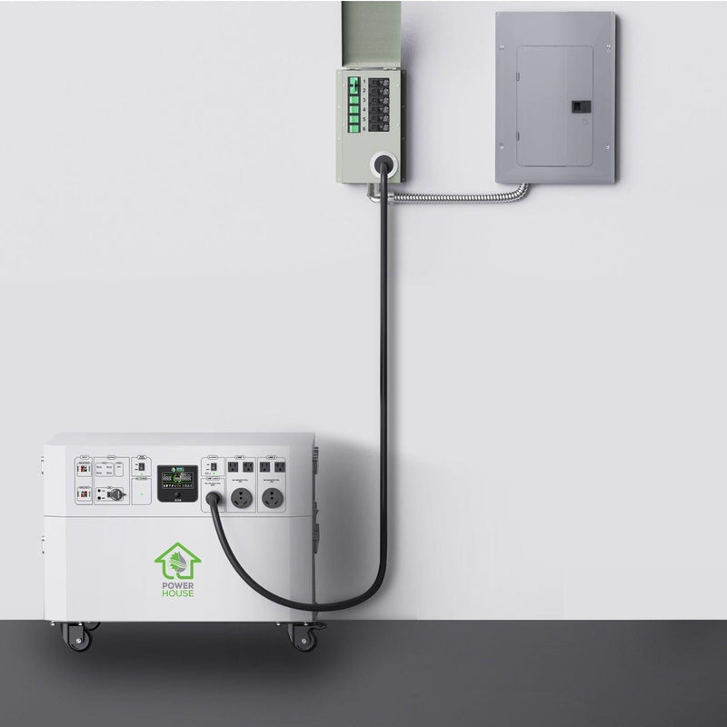 120V/240V 30A 6-Circuit Non-Automatic Transfer Switch - Scene - Nature’s Generator Powerhouse Gold PE System - Transfer Switch 10