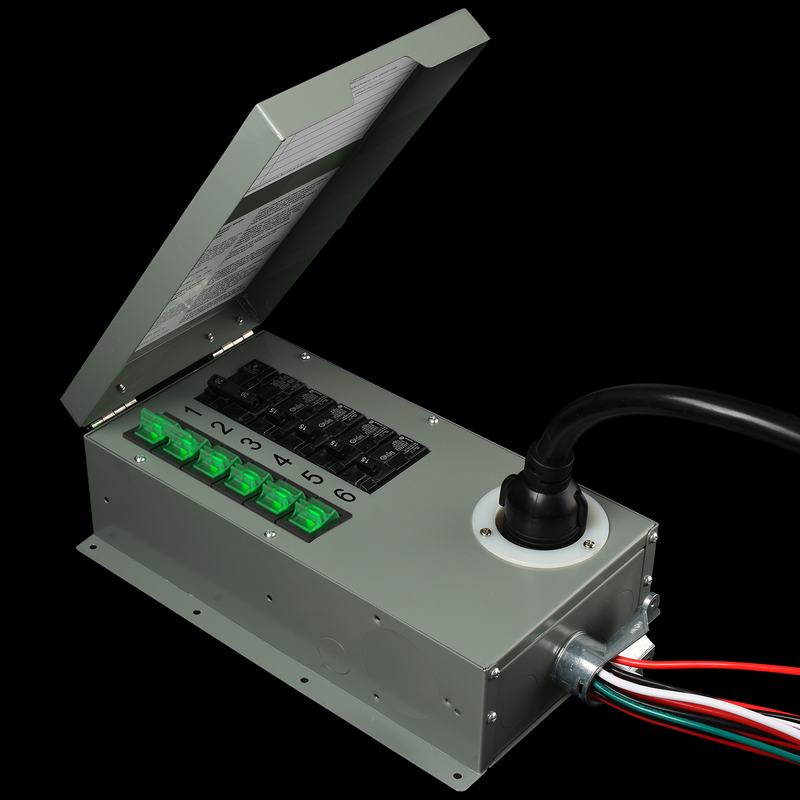 120V/240V 30A 6-Circuit Non-Automatic Transfer Switch - Product - Nature's Generator Powerhouse Power Transfer Switch Kit - Nature's Generator 5