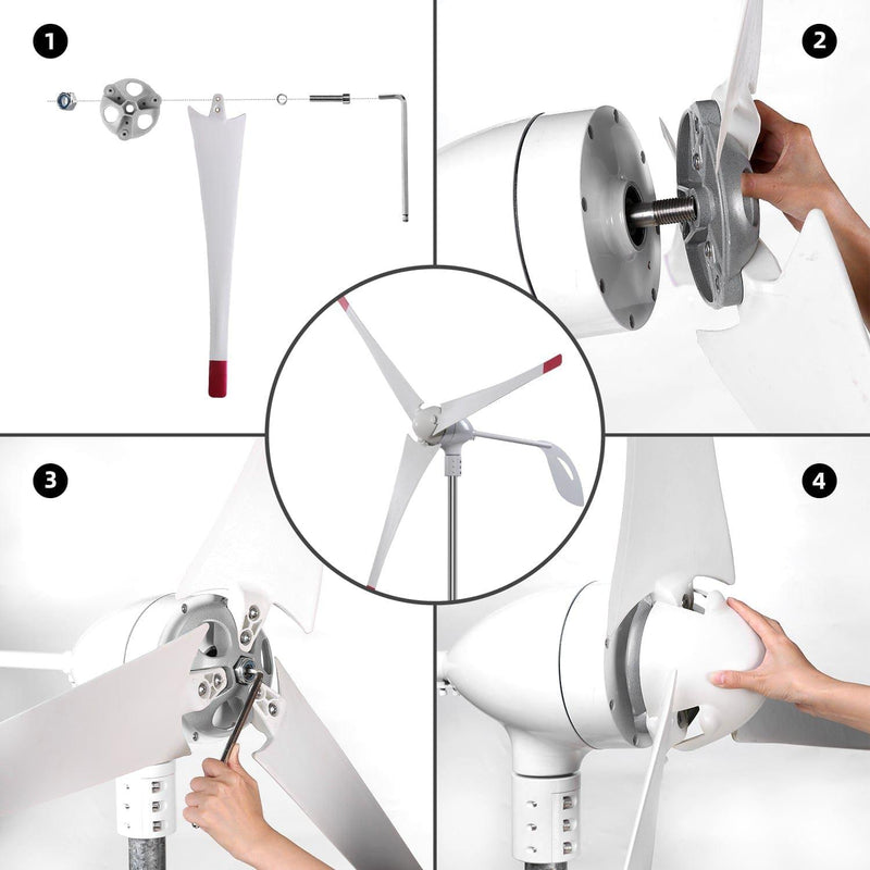 Nature's Generator 350W Wind Turbine - Nature's Generator Powerhouse Wind Turbine - Nature's Generator 7