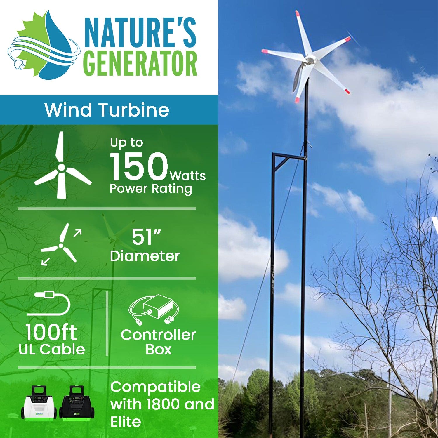 Nature's Generator Wind Turbine - Nature's Generator