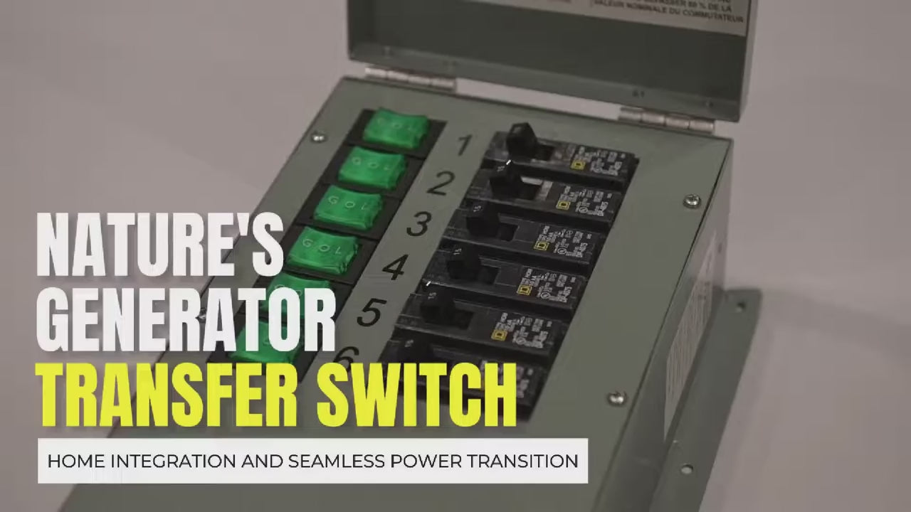 Video Seamless Power Transition with Nature's Generator Transfer Switch