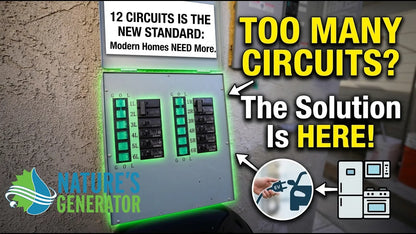 12-Circuit 120/240V 50A Non-Automatic Transfer Switch