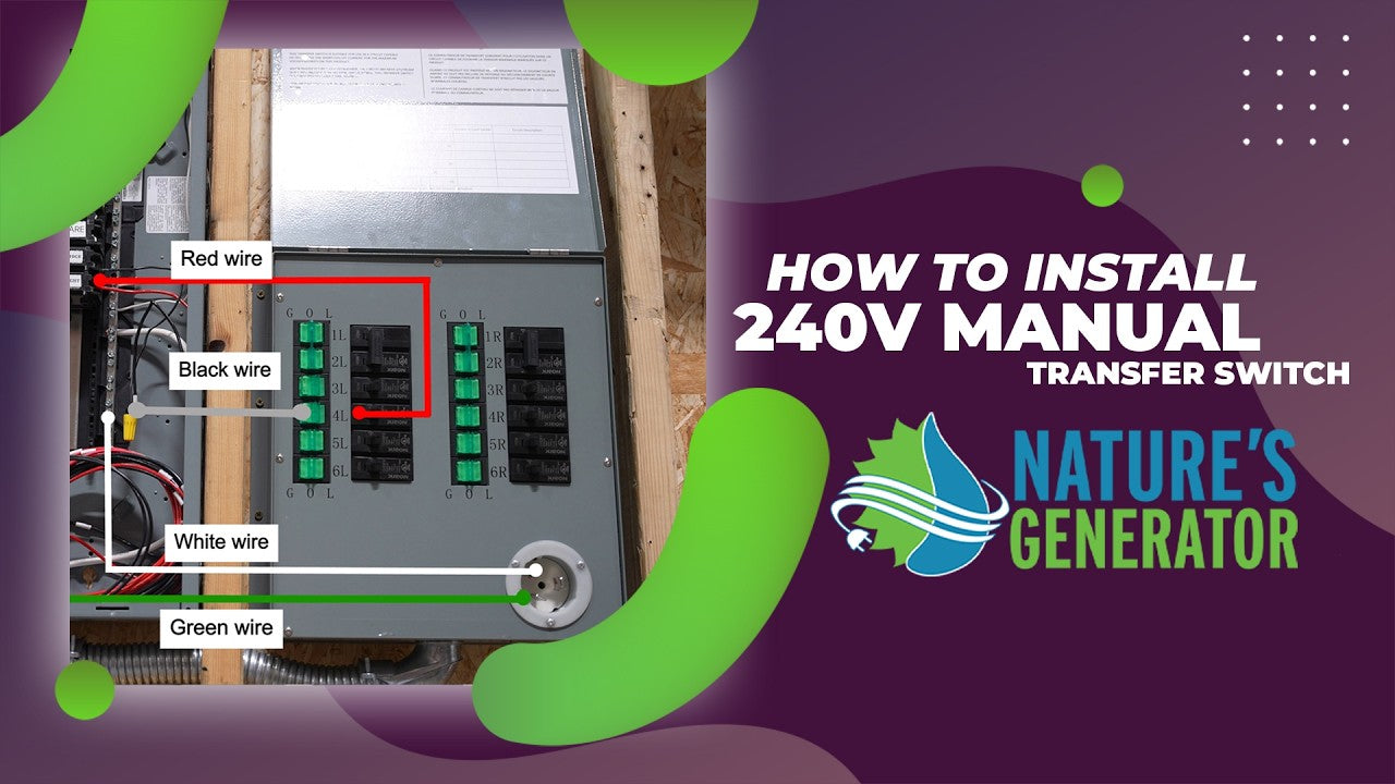 Video - How to Install a Nature’s Generator 240V Manual Transfer Switch