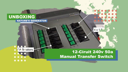 Video - Unboxing the Nature’s Generator 12-Circuit 240V 50A Manual Transfer Switch