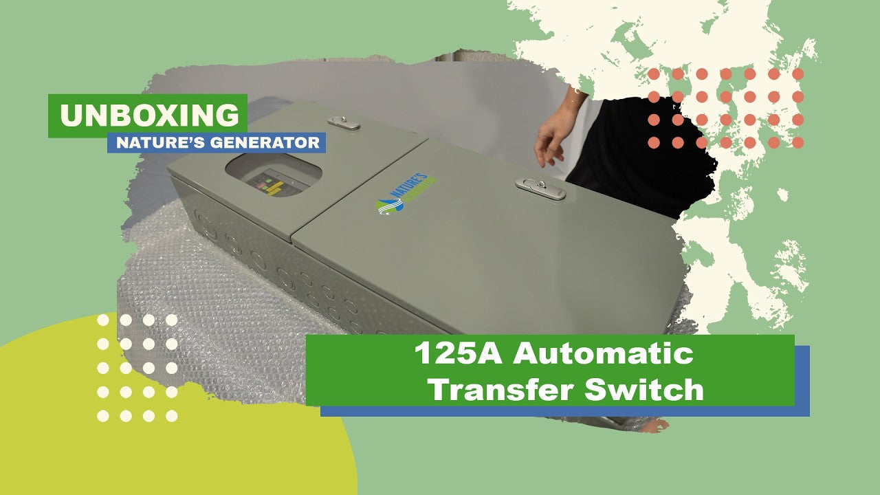 Video Unboxing the Nature’s Generator 125A Automatic Transfer Switch