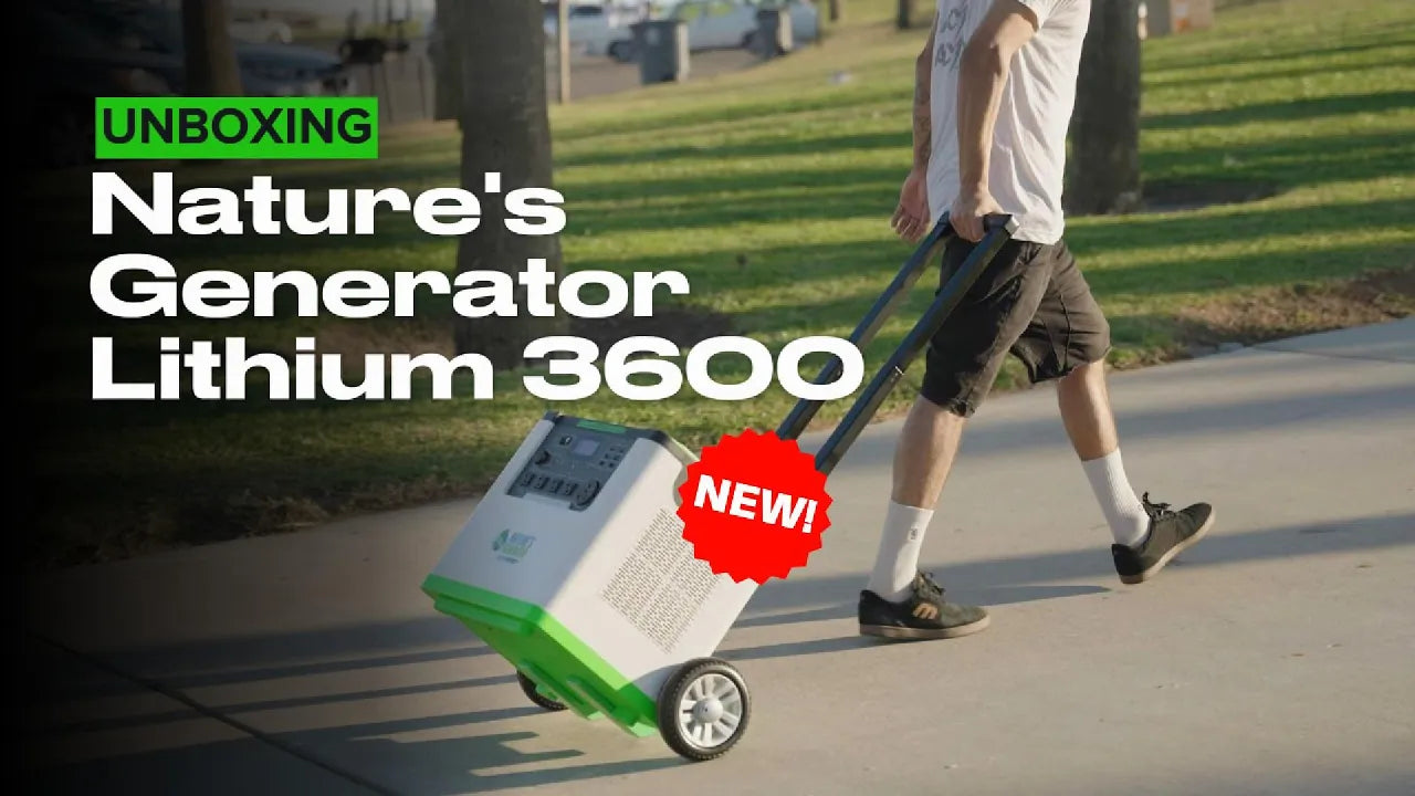 Video Unboxing the Nature's Generator Lithium 3600