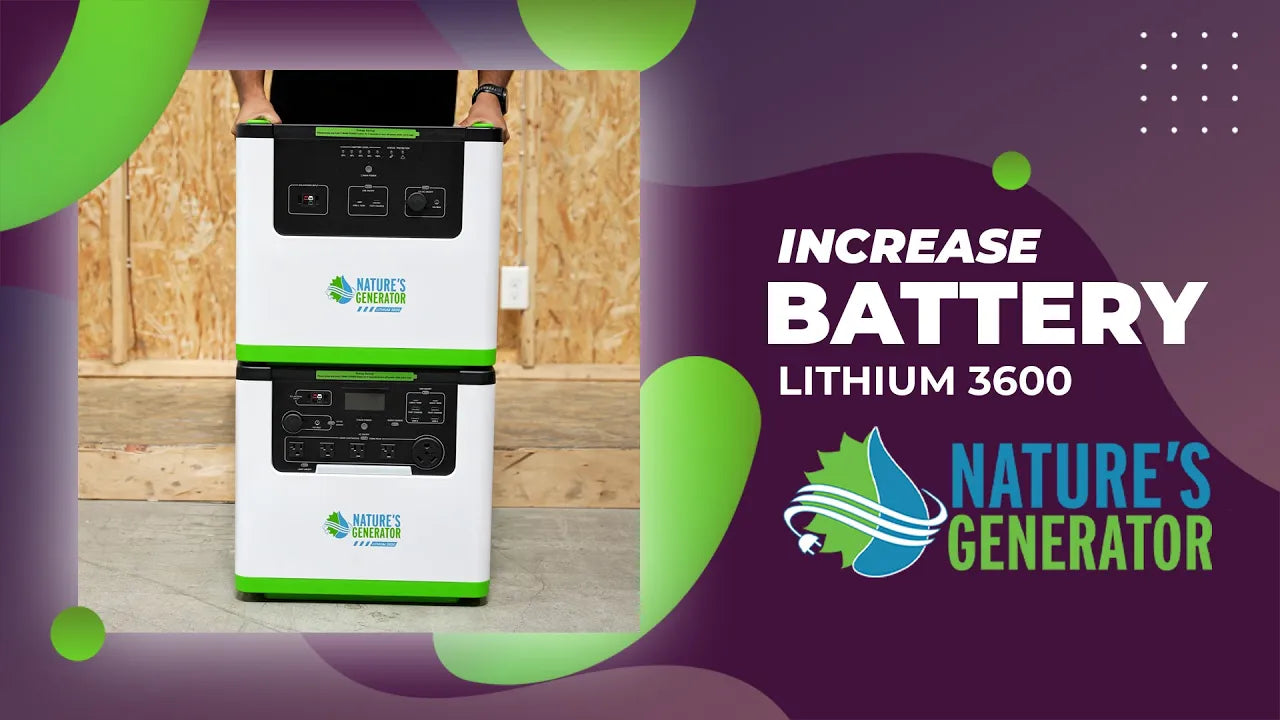 Video Double Your Run Time! How to Expand the Nature’s Generator Lithium 3600 Runtime