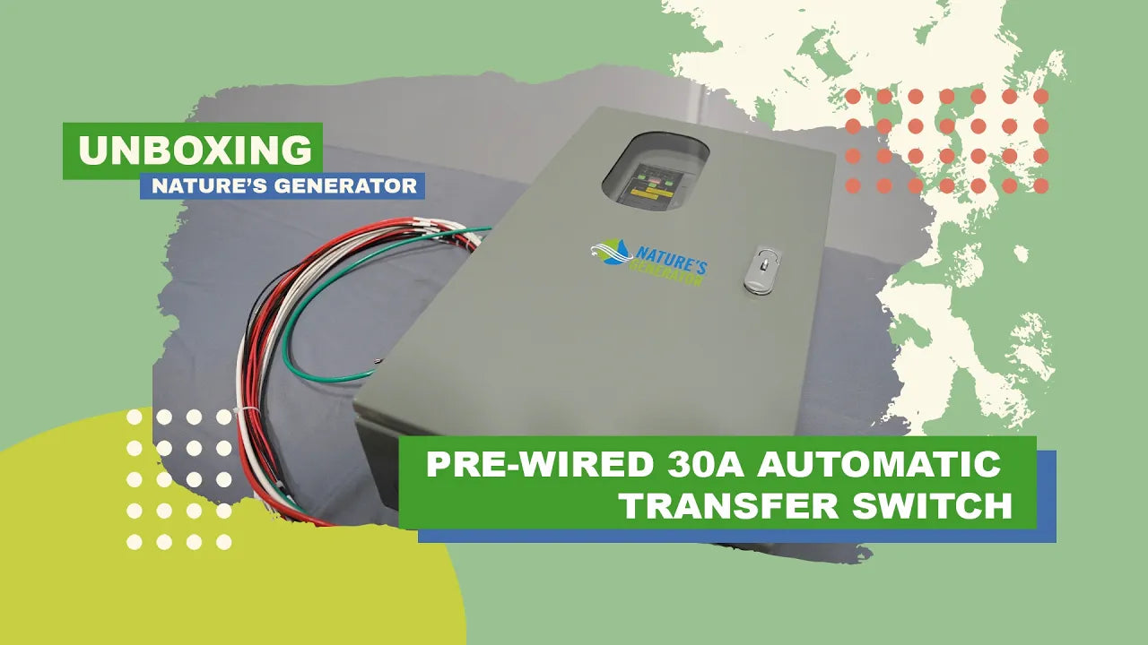 Video Nature’s Generator Pre-Wired 30A Automatic Transfer Switch _ Unboxing