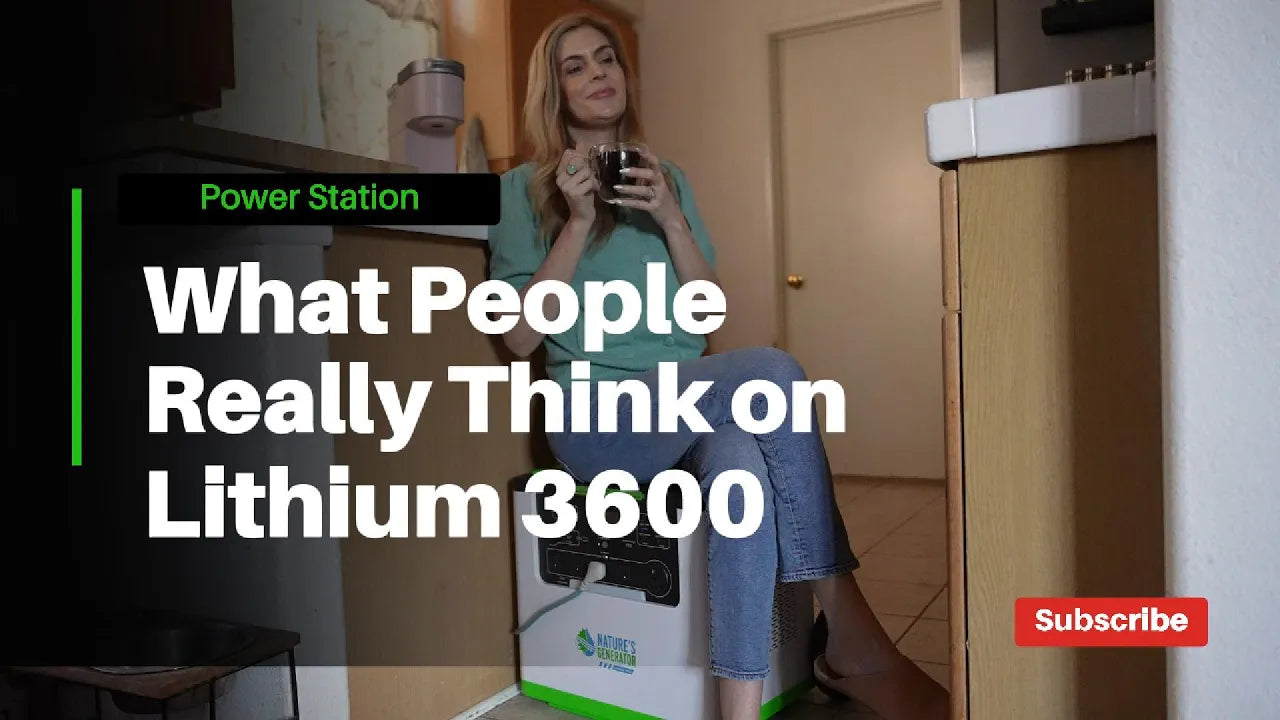 Video - Power Your Home Appliances with Nature's Generator Lithium 3600