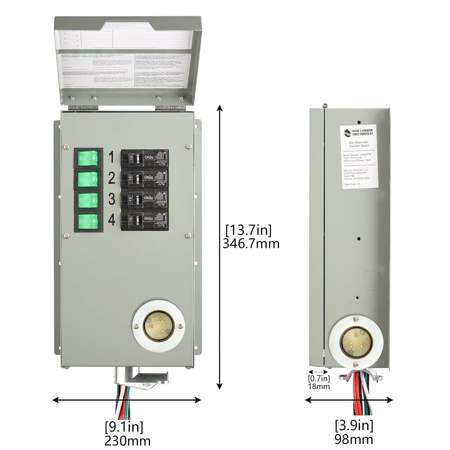 Refurbished - Nature's Generator Power Transfer Switch - Nature's Generator