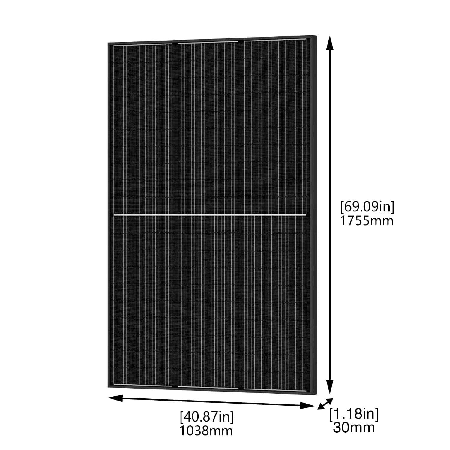 410W Mono PERC Solar Panel Dimension